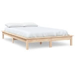 Letto senza Materasso 140x190 cm in Legno Massello di Pino