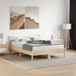 Letto senza Materasso 140x200 cm in Legno Massello di Pino