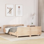 Letto senza Materasso 150x200 cm in Legno Massello di Pino