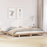 Letto senza Materasso 160x200 cm in Legno Massello di Pino