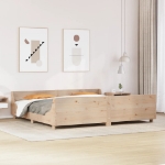 Letto senza Materasso 180x200 cm in Legno Massello di Pino