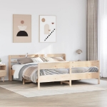 Letto senza Materasso 180x200 cm in Legno Massello di Pino