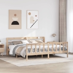 Letto senza Materasso 180x200 cm in Legno Massello di Pino