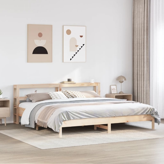 Letto senza Materasso 180x200 cm in Legno Massello di Pino