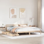 Letto senza Materasso 180x200 cm in Legno Massello di Pino