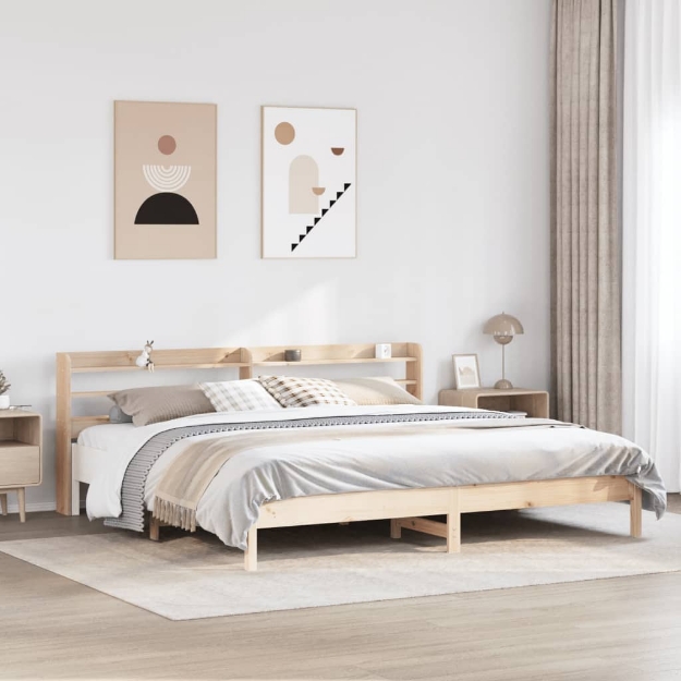 Letto senza Materasso 180x200 cm in Legno Massello di Pino