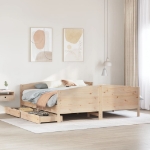 Letto senza Materasso 180x200 cm in Legno Massello di Pino