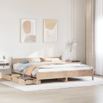 Letto senza Materasso 180x200 cm in Legno Massello di Pino