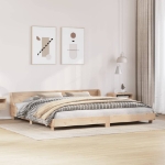 Letto senza Materasso 200x200 cm in Legno Massello di Pino