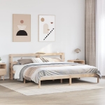 Letto senza Materasso 200x200 cm in Legno Massello di Pino