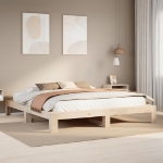 Letto senza Materasso 200x200 cm in Legno Massello di Pino