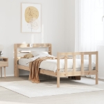 Letto senza Materasso 75x190 cm in Legno Massello Pino