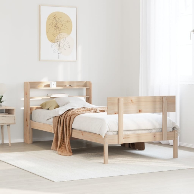 Letto senza Materasso 75x190 cm in Legno Massello Pino