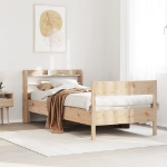 Letto senza Materasso 75x190 cm in Legno Massello Pino