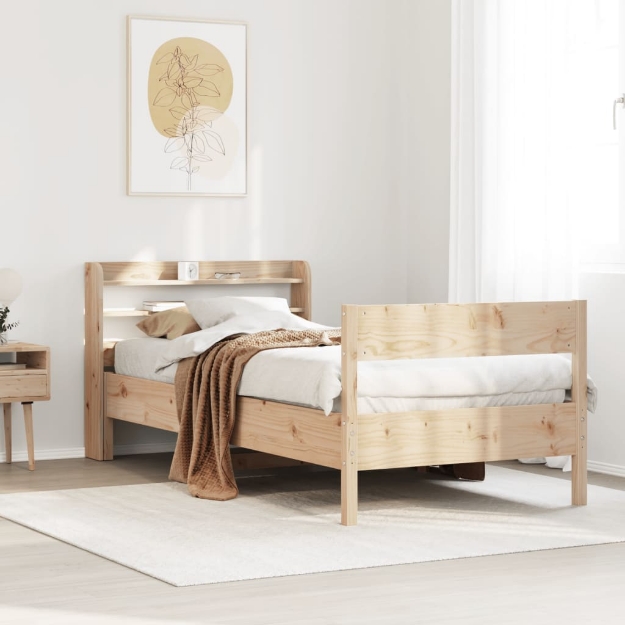 Letto senza Materasso 75x190 cm in Legno Massello Pino