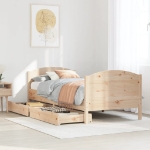 Letto senza Materasso 75x190 cm in Legno Massello Pino