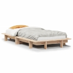 Letto senza Materasso 75x190 cm in Legno Massello Pino