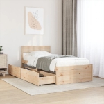 Letto senza Materasso 75x190 cm in Legno Massello Pino