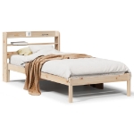 Letto senza Materasso 75x190 cm in Legno Massello Pino