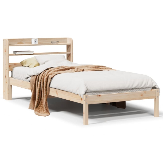 Letto senza Materasso 75x190 cm in Legno Massello Pino