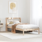 Letto senza Materasso 75x190 cm in Legno Massello Pino