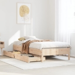 Letto senza Materasso 75x190 cm in Legno Massello Pino