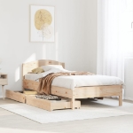 Letto senza Materasso 75x190 cm in Legno Massello Pino