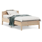 Letto senza Materasso 75x190 cm in Legno Massello Pino