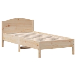 Letto senza Materasso 75x190 cm in Legno Massello Pino