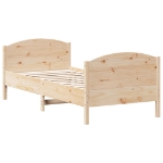 Letto senza Materasso 75x190 cm in Legno Massello Pino