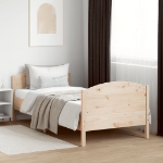 Letto senza Materasso 75x190 cm in Legno Massello Pino