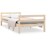 Letto senza Materasso 90x190 cm in Legno Massello di Pino