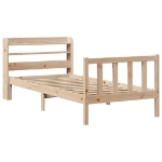 Letto senza Materasso 90x190 cm in Legno Massello di Pino