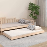 Letto senza Materasso 90x190 cm in Legno Massello di Pino