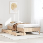 Letto senza Materasso 90x190 cm in Legno Massello di Pino