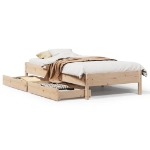 Letto senza Materasso 90x190 cm in Legno Massello di Pino