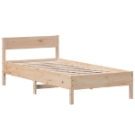 Letto senza Materasso 90x190 cm in Legno Massello di Pino