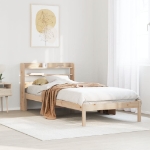 Letto senza Materasso 90x190 cm in Legno Massello di Pino