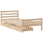 Letto senza Materasso 90x190 cm in Legno Massello di Pino