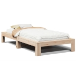 Letto senza Materasso 90x190 cm in Legno Massello di Pino