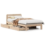 Letto senza Materasso 90x190 cm in Legno Massello di Pino