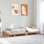 Letto senza Materasso 90x190 cm in Legno Massello di Pino