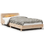 Letto senza Materasso 90x200 cm in Legno Massello di Pino