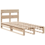 Letto senza Materasso 90x200 cm in Legno Massello di Pino