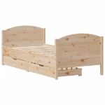 Letto senza Materasso 90x200 cm in Legno Massello di Pino