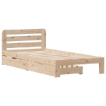 Letto senza Materasso 90x200 cm in Legno Massello di Pino