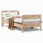 Letto senza Materasso 90x200 cm in Legno Massello di Pino