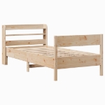 Letto senza Materasso 90x200 cm in Legno Massello di Pino