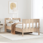 Letto senza Materasso 90x200 cm in Legno Massello di Pino