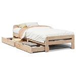 Letto senza Materasso 90x200 cm in Legno Massello di Pino